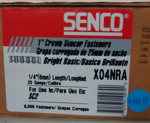Senco X04NRA 8,000 1/4&#034; 6mm length x 1&#034; crown fasteners