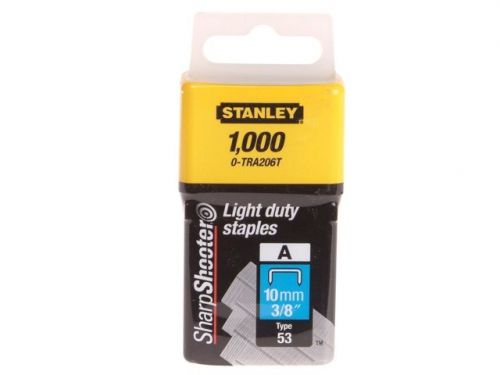 Stanley 0-tra204t - 6mm light duty staples  - pack of 1000 type 53 staples for sale