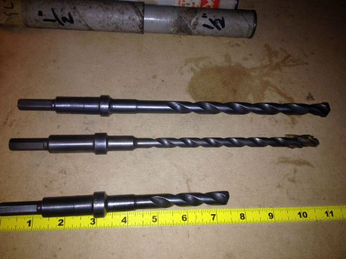 3 SKIL Rotary Hammer Drill bits, 1/2&#034;, 3/8&#034;, 9/16&#034;, 2 long bits