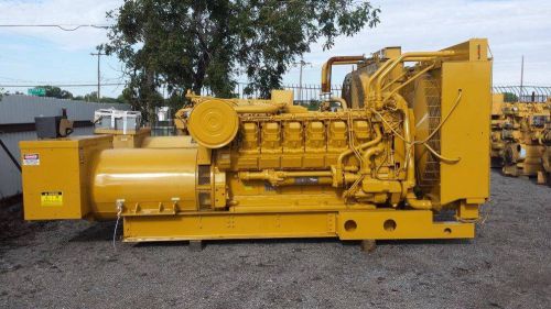 Caterpillar 3512ta mui diesel generator set, 985 kw prime, 600v, 60 hz, 1321 rpm for sale