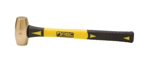 Abc hammers brass striking hammer, 3-pound, 14-inch fiberglass handle, #abc3bf for sale