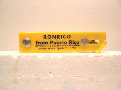 ADVERTISING &#034; RONRICO RUM &#034; BOX CUTTER KNIFE