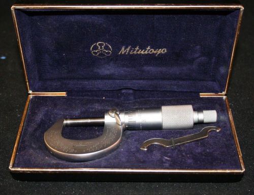 Mitutoyo 0-1&#034; Micrometer perfect near mint original case 101-113