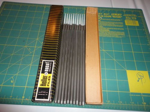 NEW !!! Heller Nucut Round Chain Saw Files Ten (10) 8&#039;&#039;x1/4&#039;&#039; Round Made in USA
