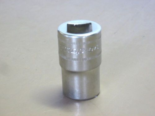 SNAP-ON TWM14A SHALLOW SOCKET CHROME 14MM  6-POINT 1/2&#034; DRIVE