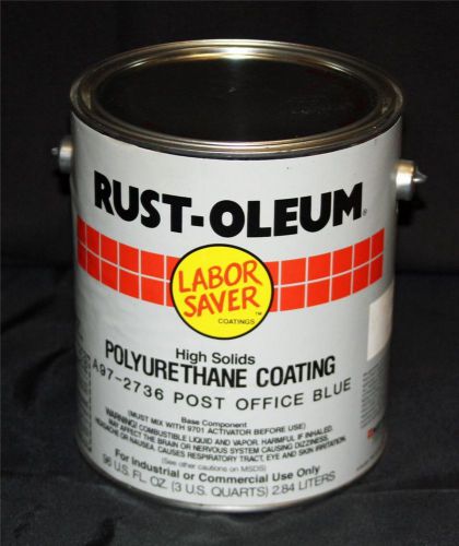 RustOleum Gal Industrial Polyurethane Coating Enamel Paint PO Blue A97-2736 NEW