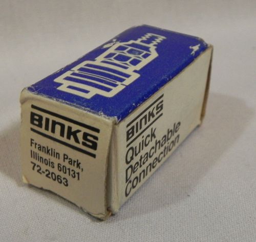 Binks 72-2063 Quick Detachable Connection Air Coupler Body 1/4&#034; NPS Male NEW NOS