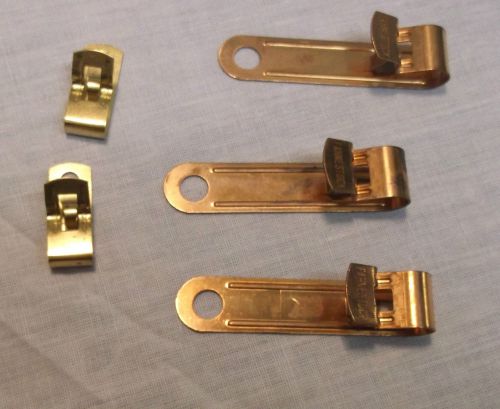 3 Large 2.25&#034;Fahnestock Clips and 2 Small 1.00&#034; for ignitors, Webster brackets