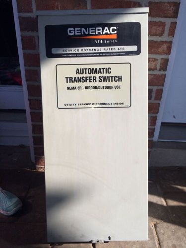 GENERAC 200 AMP AUTOMATIC TRANSFER SWITCH WITH AC LOAD SHED 2010 MODEL USED
