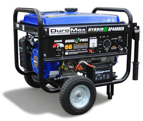 New duromax xp4400eh hybrid portable dual fuel propane/gas camping rv generator for sale