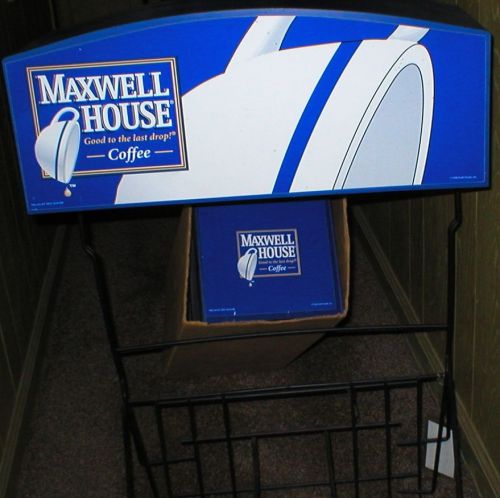 Maxwell House Airpot display rack with extra Maxwell House display 32&#034; x 21&#034;