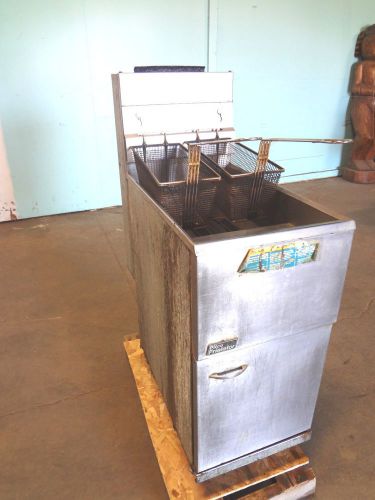 &#034;pitco frialator&#034; hd commercial 40# capacity n.gas fryer with two baskets for sale