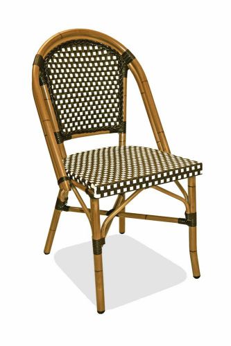 New Florida Seating Aluminum Outdoor Restaurant Chair with PE Weave - 4 Colors!
