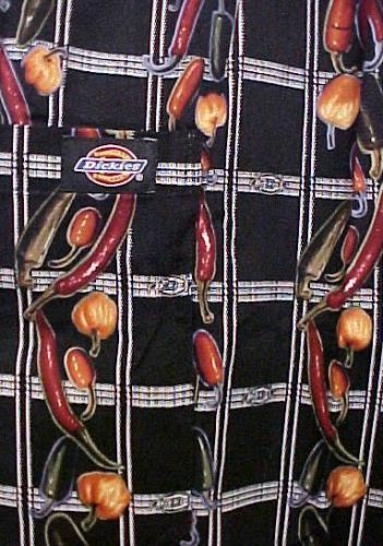 Dickies Chef Pants Black Twill Pepper Boxer Band 3XL New