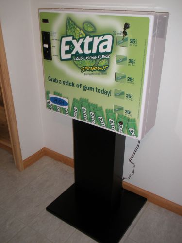 Seaga electronic wrigley stick gum cion vendor vending machine sl5000 with stand for sale