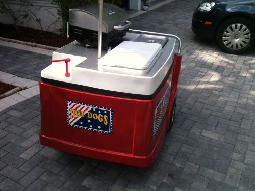 Hot dog cart with grill for sale