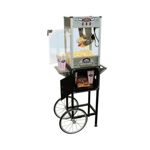 Popper popcorn machinefuntime palace  8oz hot oil cart vendor cooker concessions for sale