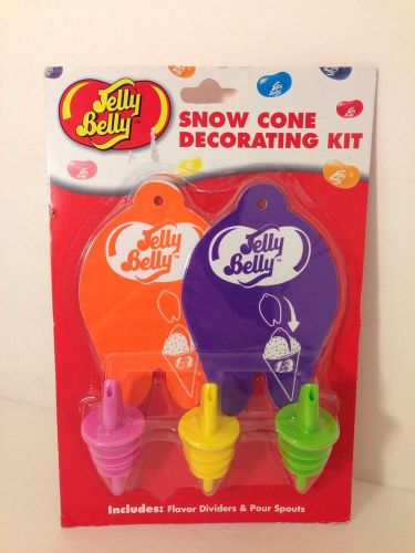 NEW Jelly Belly Snow Cone Decorating Kit Flavor Dividers Pour Spouts BPA FREE