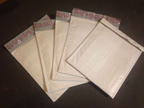 5-Self Seal Bubble Poly Mailer #2 8.5&#034;x12&#034; bag white 1st Class Mail 24 Hr Ship!