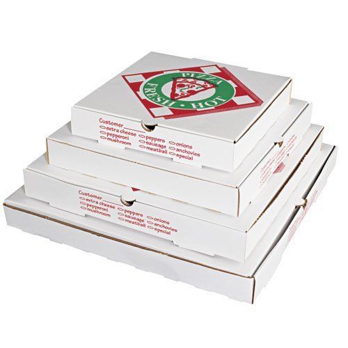 Smurfit-Stone PZCORE12 12&#034; Pizza Box E-Flute WH/KR (50 per Bundle)