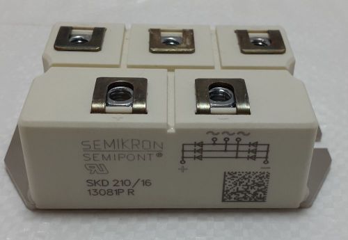 New  SKD 210-16  3 Phase Diode Module 210 Amps / 1600 Volts Semikron Make