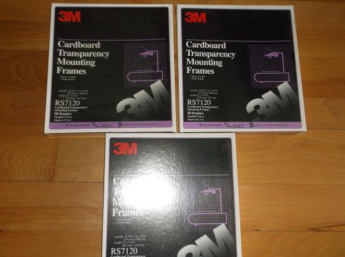 3M CARDBOARD TRANSPARENCY MOUNTING FRAMES 3 OF THEM NEVER OPEN