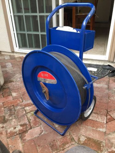 Uline polypropylene strapping cart and strap ( local pick up ) for sale