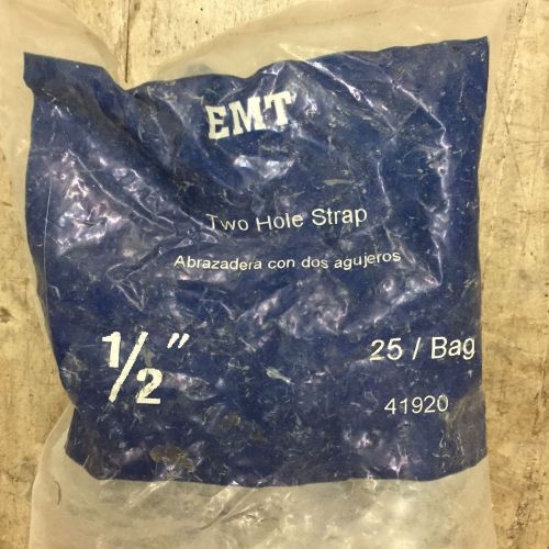 Sigma Electric EMT 41920 1/2&#034; Two Hold Conduit Strap 25-Pack New Old Stock
