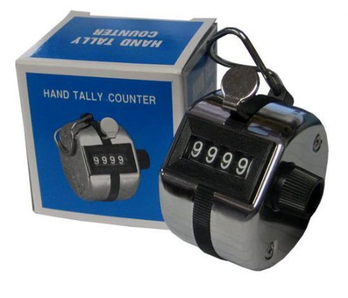 Hand Tally Counter - 4 Digit Stainless Steel Body High Quality (Made In Taiwan)