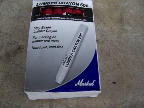 Markal 500 Lumber Crayon Clay Based Marker RED  1/2&#034; Hex LOT OF 82 6 BOXES ++
