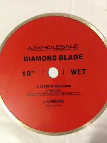 10&#034; wet cut lapidary diamond saw blade, concrete brick stone slate rock masonry for sale