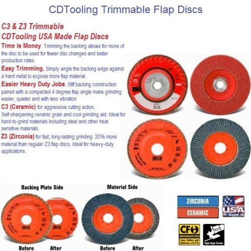 Cgw ceramic trimmable flap disc for sale