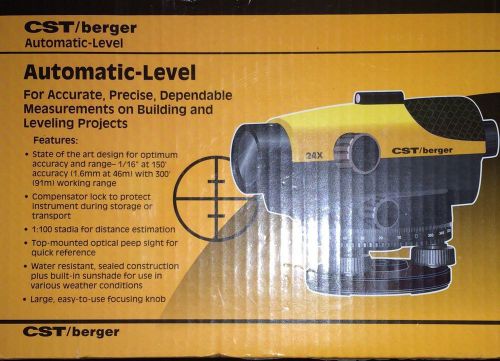 New cst/berger pal24d  24x automatic level for sale