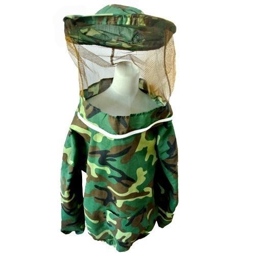 New Camo Beekeeping Jacket Coat Bee Veil Smock Protection Camouflage Suit