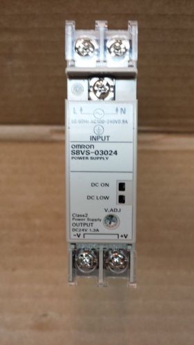 OMRON POWER SUPPLY S8VS-03024  INPUT 100-240 VAC OUTPUT 24vDC
