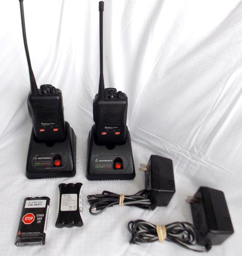 Two motorola radius sp-50 uhf 10ch radios w/chargers for sale