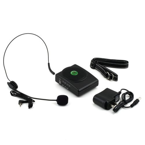 Professional Mini Portable Waistband Voice Amplifier Microphone Loudspeaker DX