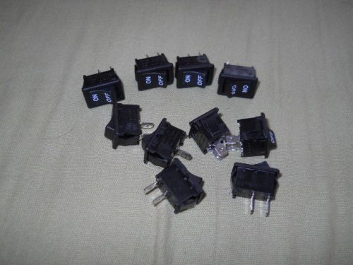 1) NEW Cherry Panel Mount Rocker Switches, 2-Position, Maintained Position, 10A
