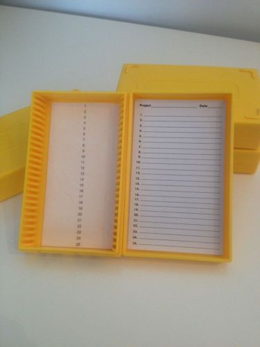 Euc, 2 abs plastic microscope slide storage boxes for sale