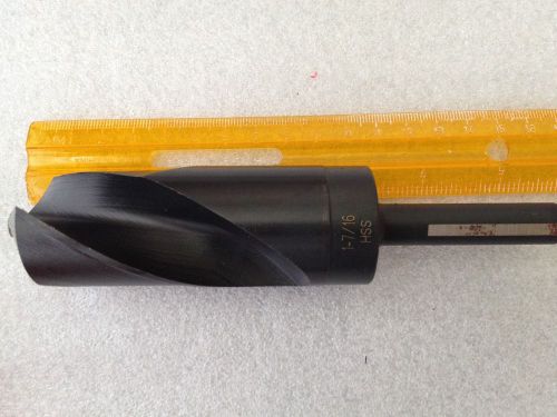 CLE-LINE C20796 1.4375 - 1-7/16 Drill HSS S&amp;D 1/2&#034; Shank Black Oxide 1892 - New