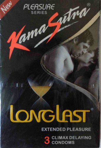 Extra Lubricating Kamasutra Long Last Condom Pack of 3 Lowest Price Code E2