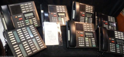NORTEL NORSTAR BUSINESS TELEPHONE LOT W CONSOLE M7310 6 PHONES 1 CONSOLE - NICE