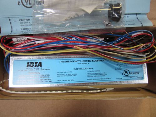 IOTA Engr I-48 TBTS Emergency Lighting Ballast for 2&#039; thru 8&#039; Lamps 120/277V NEW