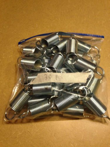 Zinc Plated Extension Springs Lot Of 30, 4.250&#034; Long, 1.250 Outside Diameter