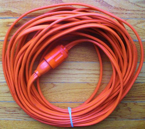50 FT 12/3 EXTENSION CORD WITH GROUND ORANGE FLAT CABLE 12 AWG PWC WIRE NICE C