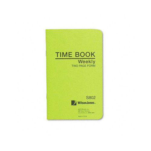 Wilson Jones Foreman&#039;S Time Book, Week Ending, 4-1/8 X 6-3/4, 36-Page Book