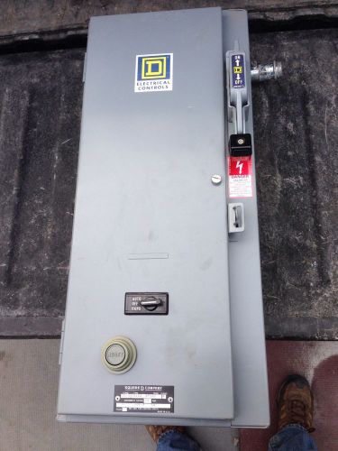 Square d  electrical three phase starter with disconnect 30 amp class 8538,sbg33 for sale
