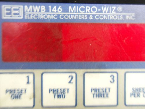 (R2-1) 1 USED ECCI MWB146 CONTROLLER LENGTH / TOTAL / SPEED / SHEET