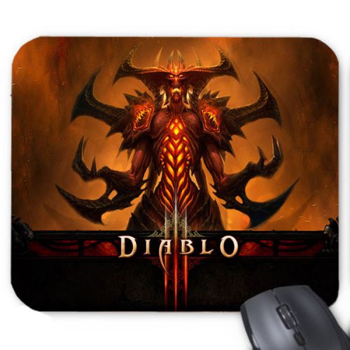 Diablo 3 Logo Anti-Slip Design on Mousepad For Optical Laser Mouse New