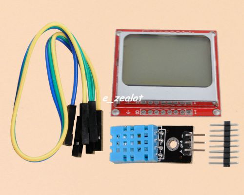 Dht11 temperature/humidity sensor perfect blue nokia lcd 5110 84*48 display for sale